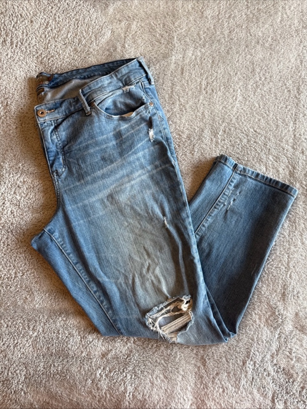Torrid | “Vintage Stretch" Boyfriend Straight Distressed Women's Plus Jeans